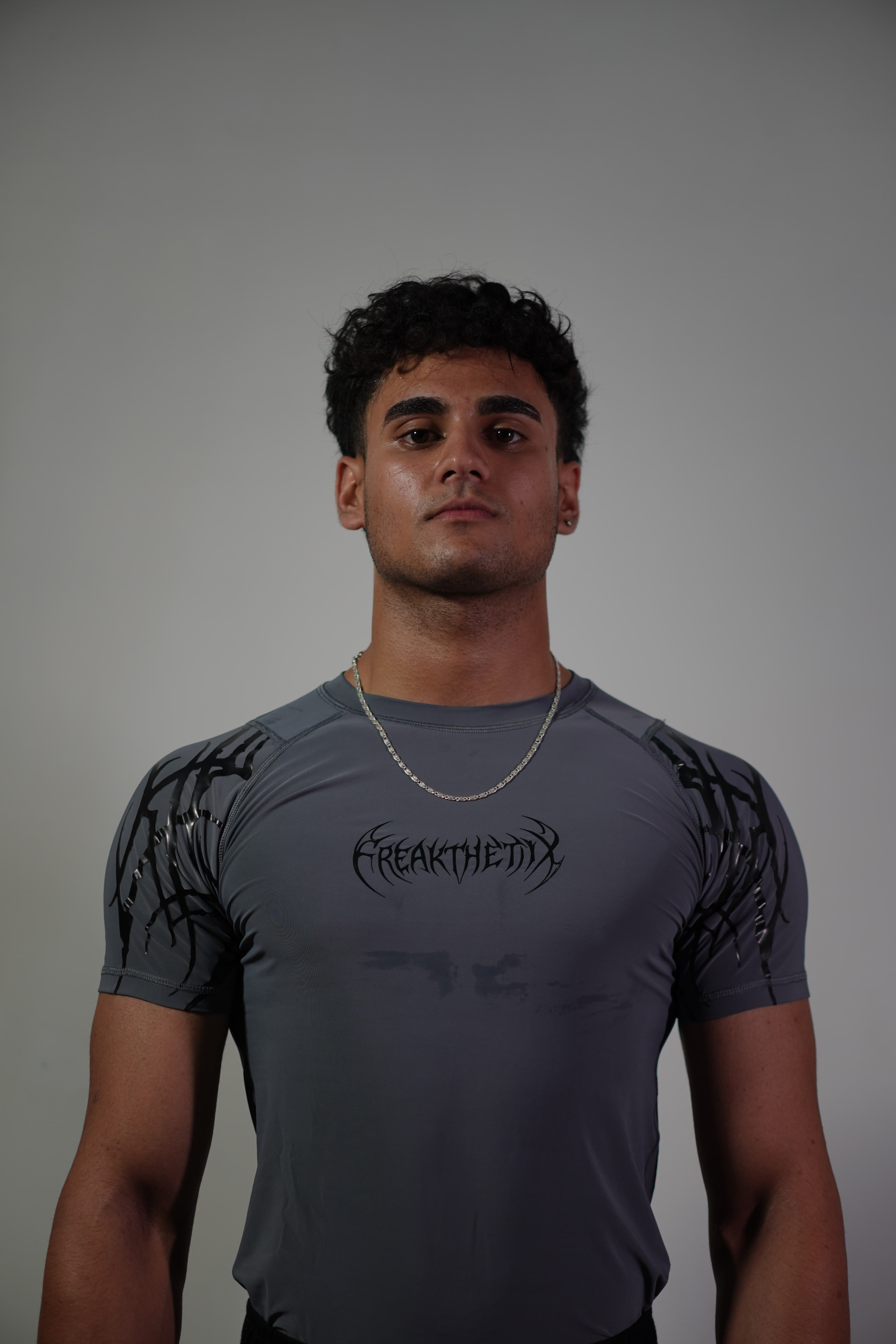 LAVA WEB GREY COMPRESSION HALF SLEEVE